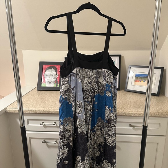 ATSU Floral Maxi Dress in Blue and Green - Picture 5 of 7